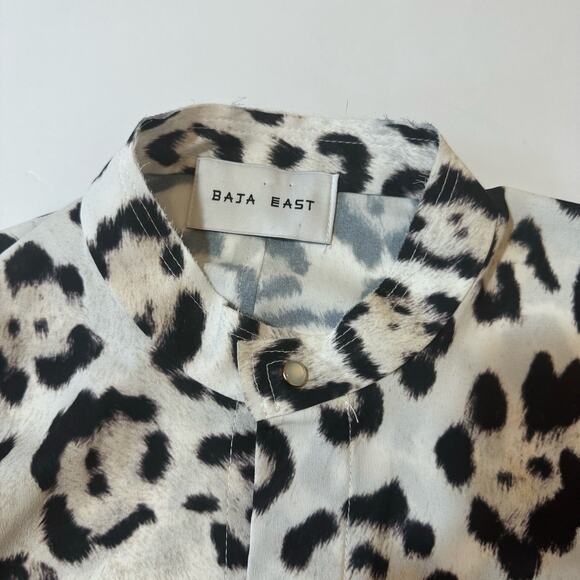 Baja East Animal Print Mini Shift Dress Size 00 - Picture 4 of 9
